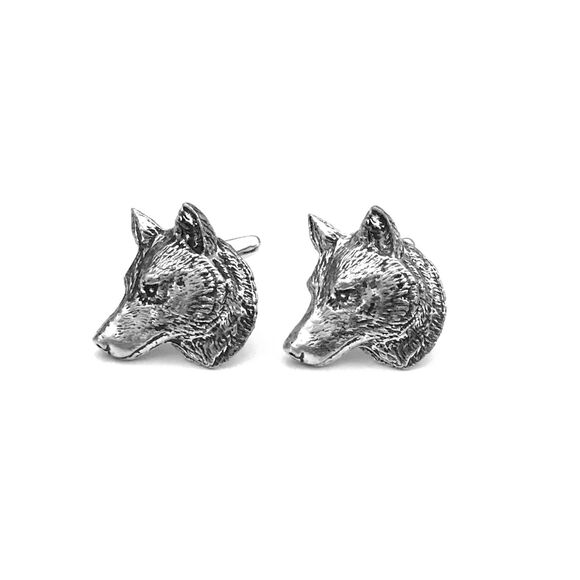 Wolf's Head Cufflinks - Picture 1 of 2